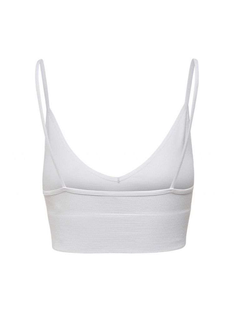 ONLVICKY  RIB SEAMLESS V-NECK 190858 Bright W