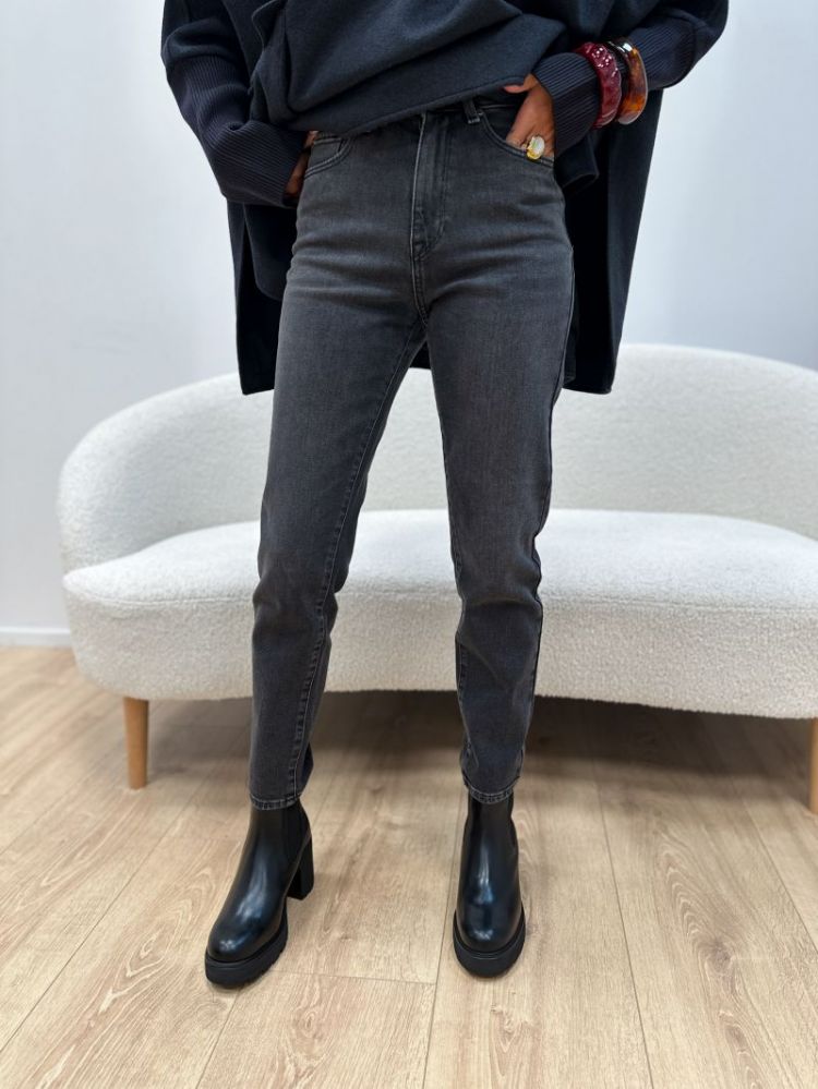 ONLEMILY STRETCH HW ST ANK CRO 179679 Dark Gre