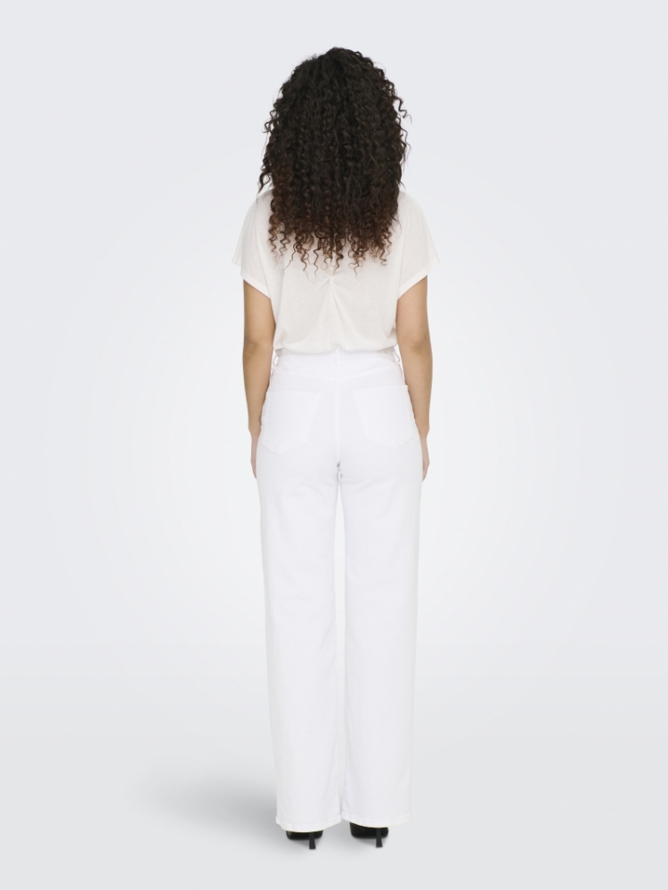 ONLJUICY HW WIDE LEG DNM REA N 177991 White