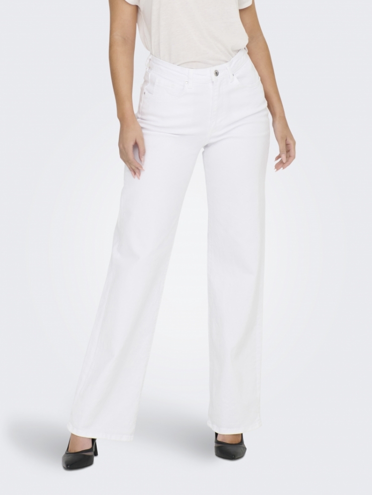 ONLJUICY HW WIDE LEG DNM REA N 177991 White