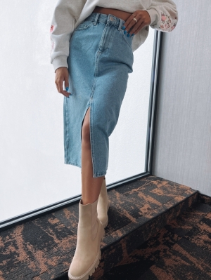 ONLBIANCA MIDI SKIRT DNM REA N 177934 Light Bl
