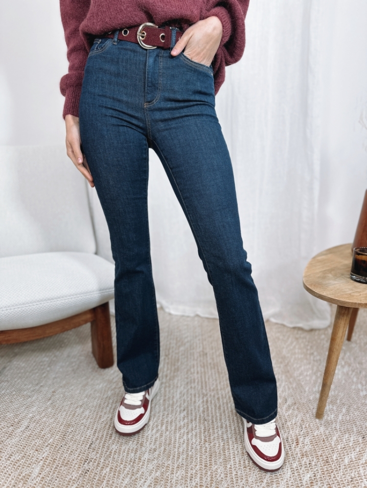 ONLWAUW HW FLARED RINSE DNM GU 177938 Dark Blu