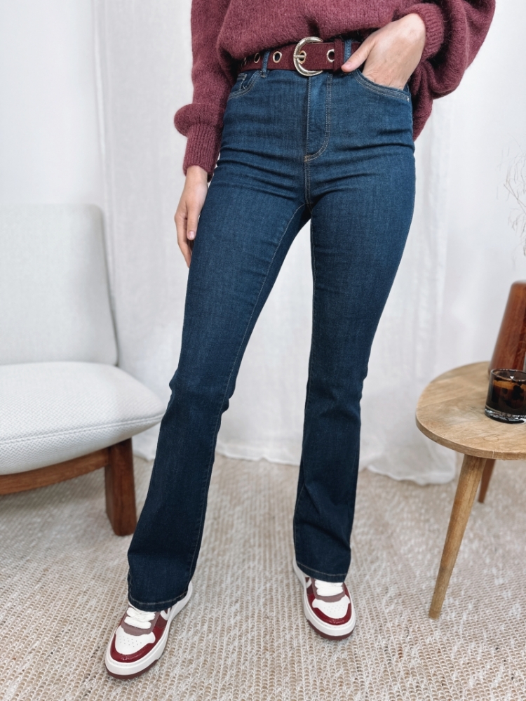 ONLWAUW HW FLARED RINSE DNM GU 177938 Dark Blu