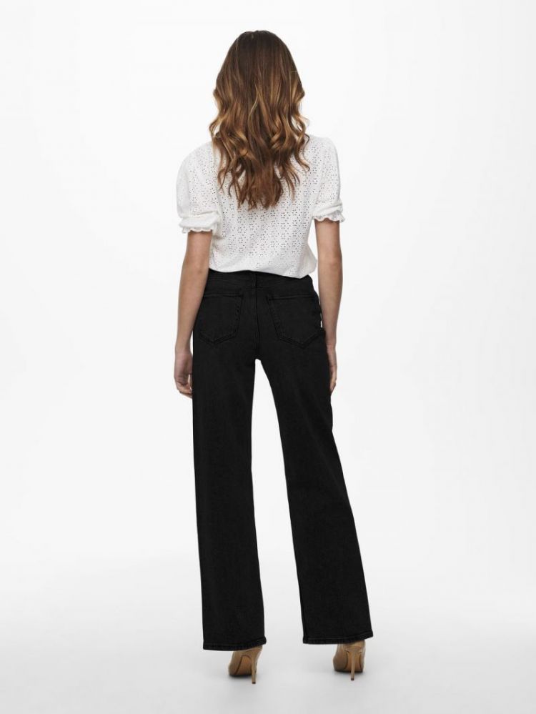 ONLJUICY HW WIDE LEG REA244 NO 179674001 Black