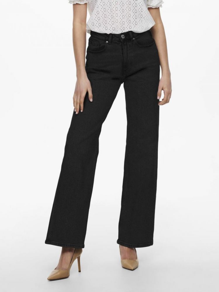 ONLJUICY HW WIDE LEG REA244 NO 179674001 Black