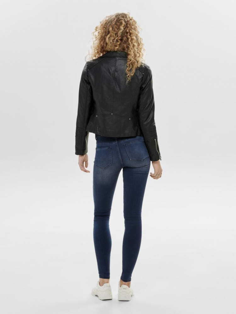 ONLGEMMA FAUX LEATHER BIKER OT 177911 Black