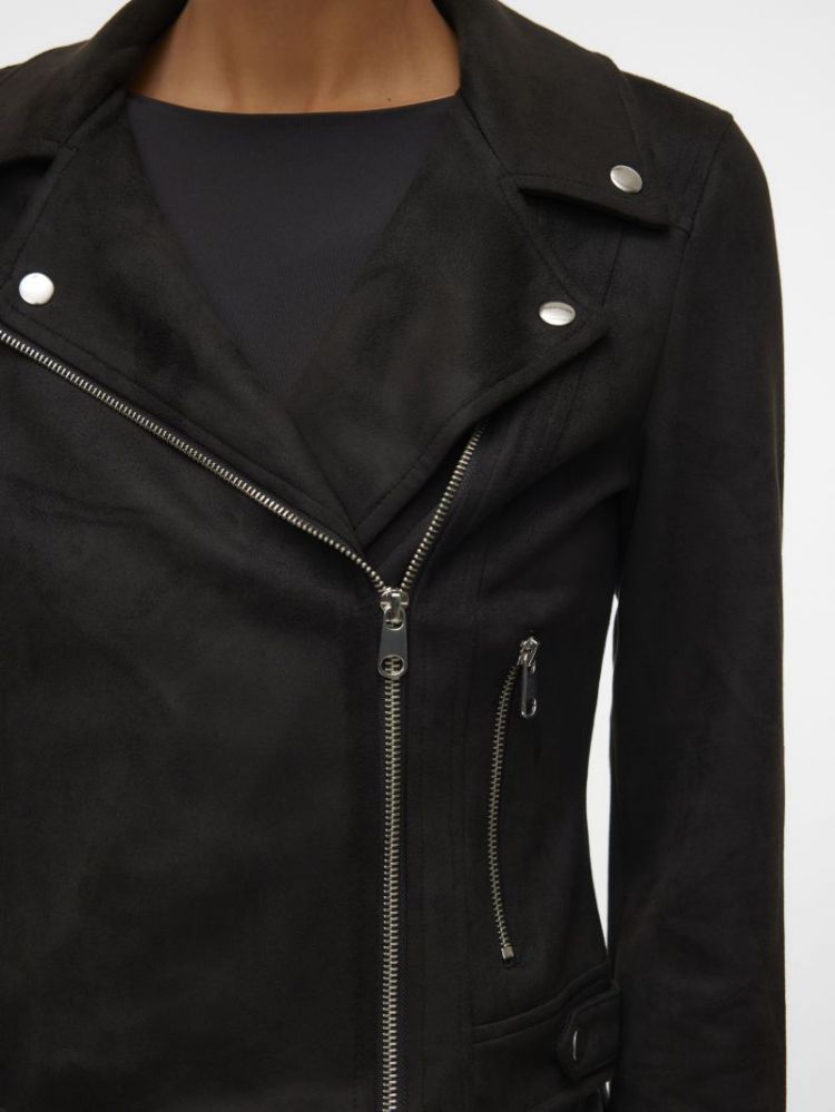 VMJOSE SHORT FAUX SUEDE JACKET 177868 Black