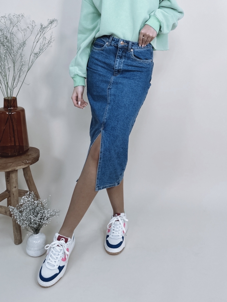 VMVERI HR CALF DENIM SKIRT GA 178001 Medium B
