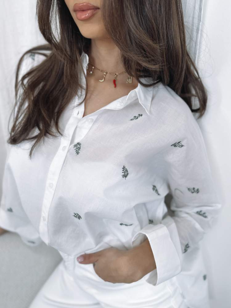 ONLNEW LINA GRACE LS EMB SHIRT 190858030 Brigh