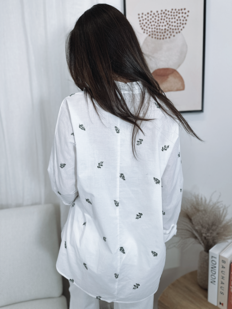 ONLNEW LINA GRACE LS EMB SHIRT 190858030 Brigh