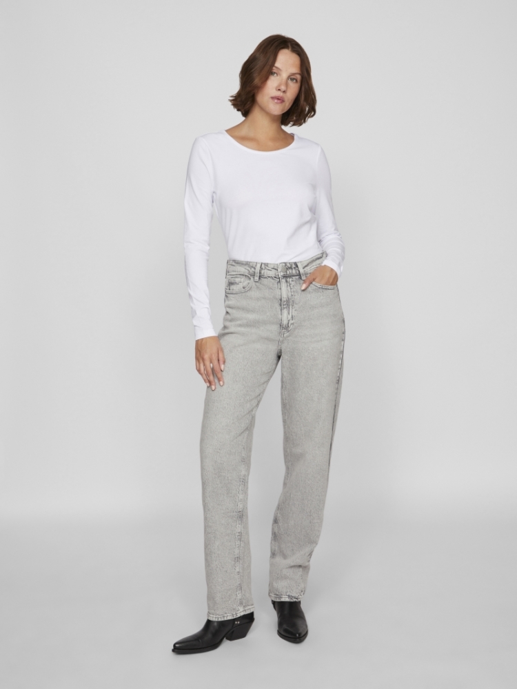 VIKELLY JAF HW STRAIGHT JEANS- 193579009 Light