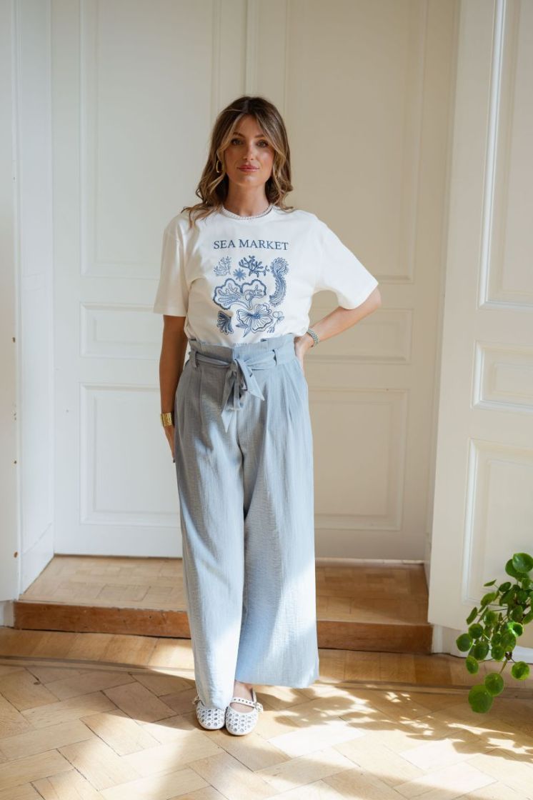 ONLMARSA SOLID PAPERBAG PANT W 179686001 Faded