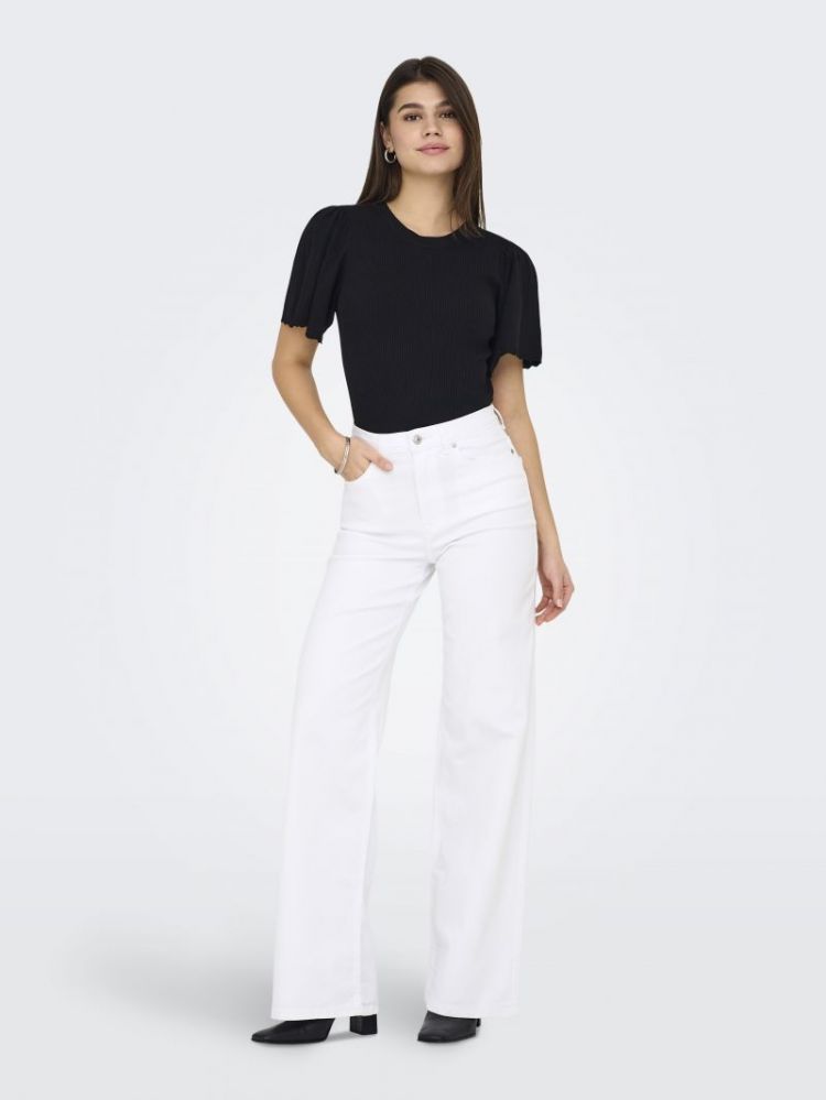 ONLMADISON BLUSH HW WIDE DNM C 177991 White