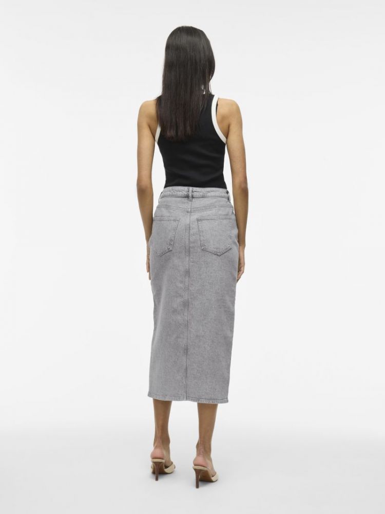 VIJAF HW MIDI DENIM SKIRT-NOOS 193579005 Light