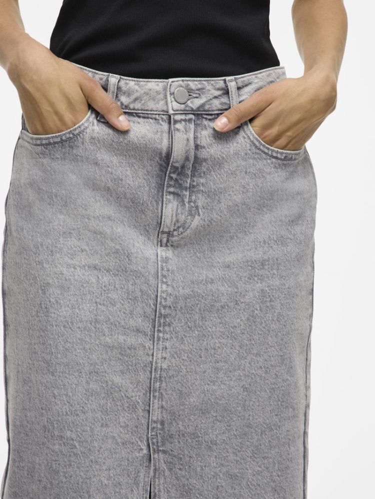 VIJAF HW MIDI DENIM SKIRT-NOOS 193579005 Light