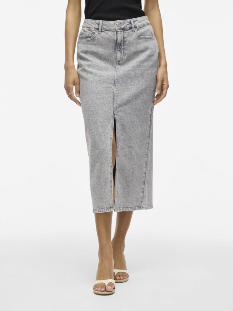 VIJAF HW MIDI DENIM SKIRT-NOOS 193579005 Light