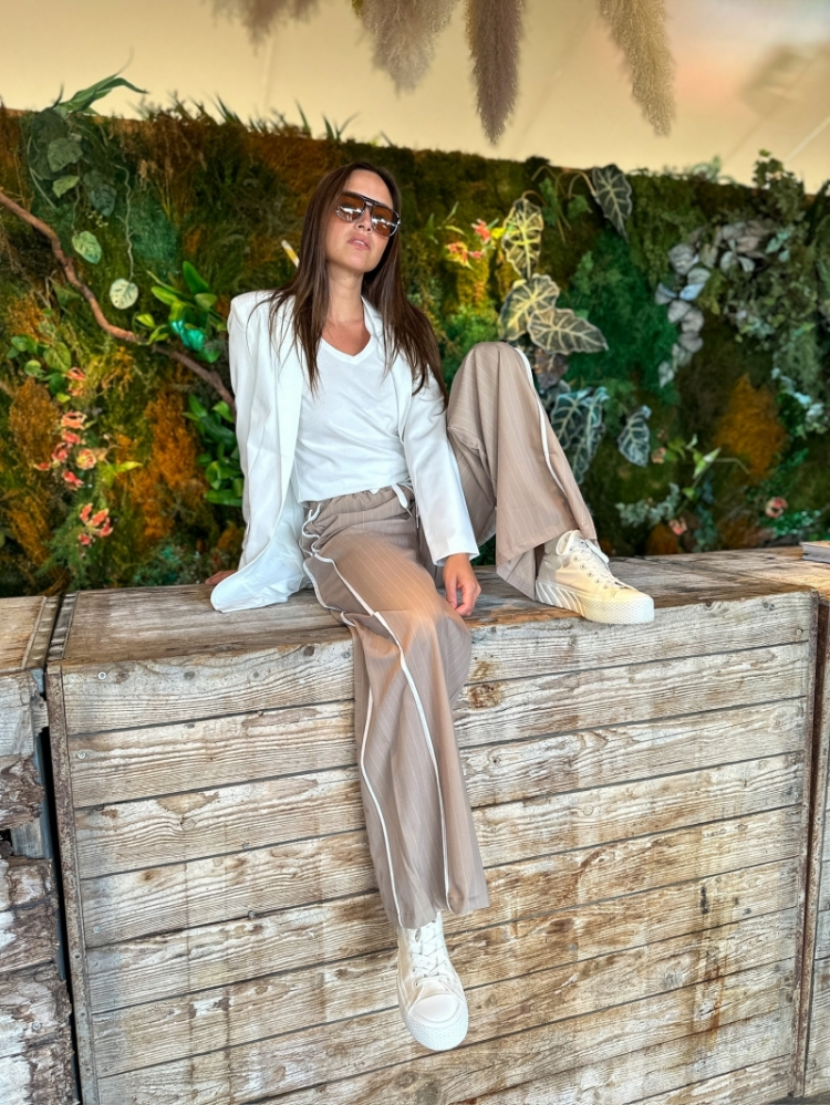 PCBOZZY LS LOOSE BLAZER NOOS B 196342 Cloud Da