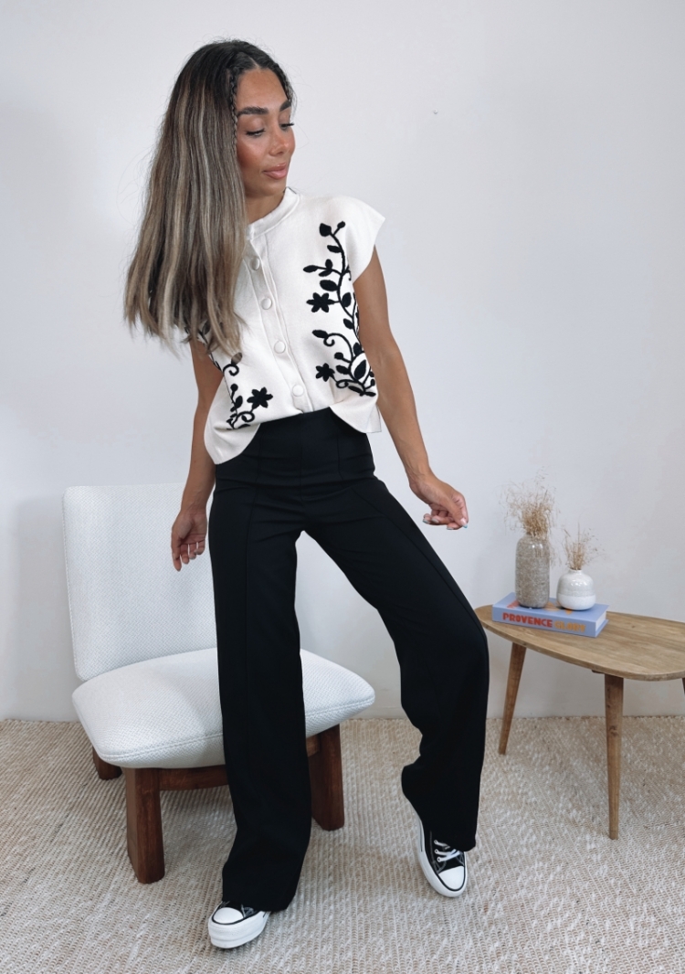 VMBECKY HW WIDE PULL ON PANT N 177868 Black