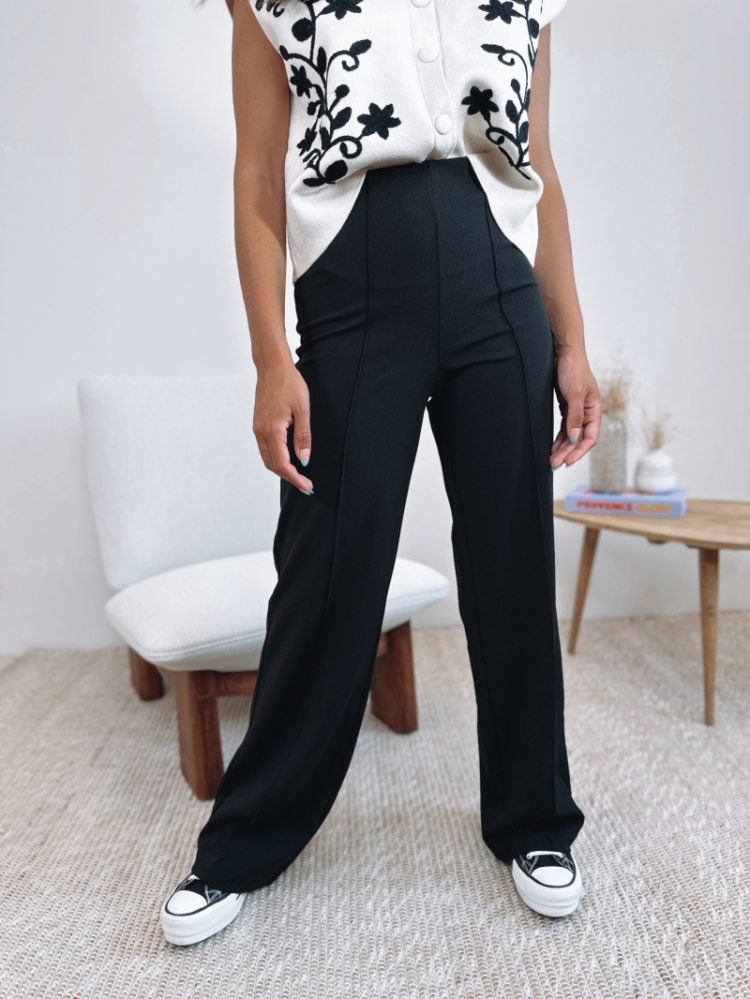 VMBECKY HW WIDE PULL ON PANT N 177868 Black