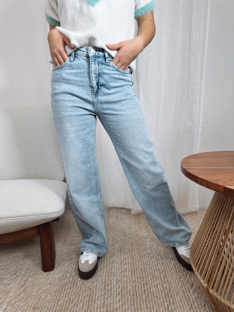 VMTESSA HR WIDE JEANS RA339 GA 178000 Light Bl