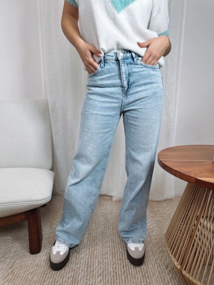 VMTESSA HR WIDE JEANS RA339 GA 178000 Light Bl