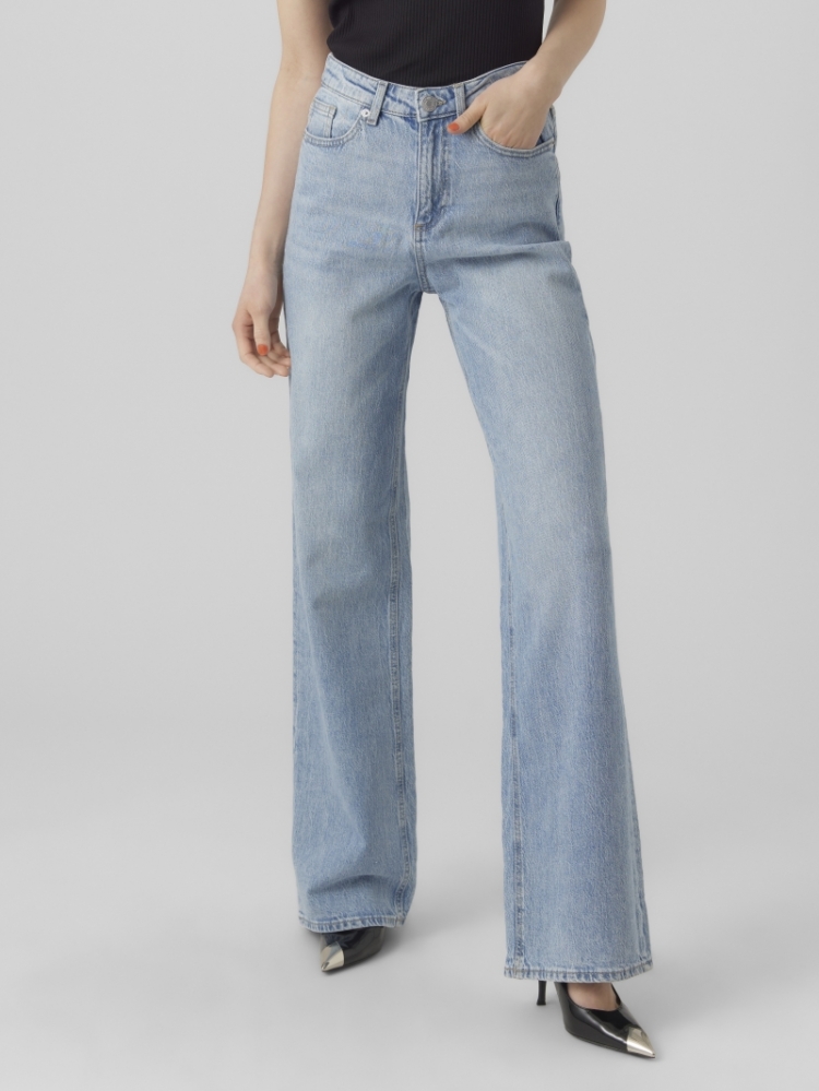 VMTESSA HR WIDE JEANS RA339 GA 178000 Light Bl