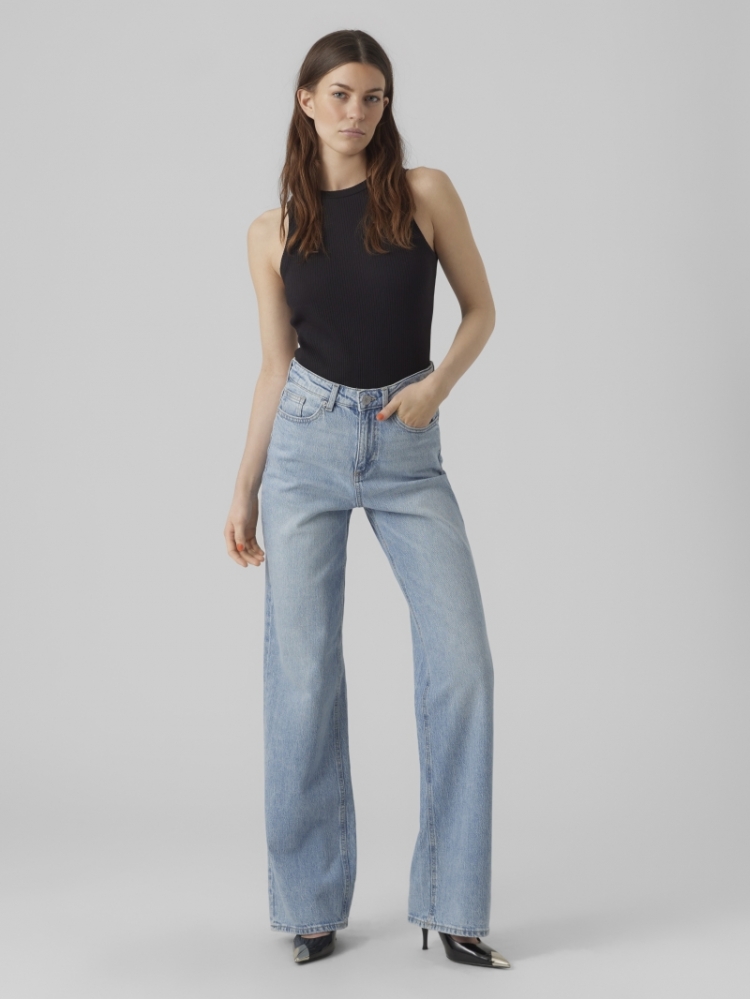 VMTESSA HR WIDE JEANS RA339 GA 178000 Light Bl