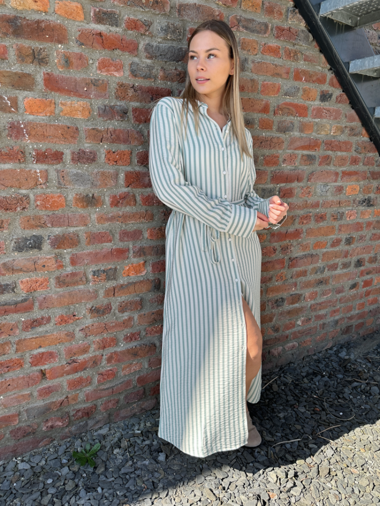 YASKAYA LS LONG SHIRT DRESS S. 214151003 Birch