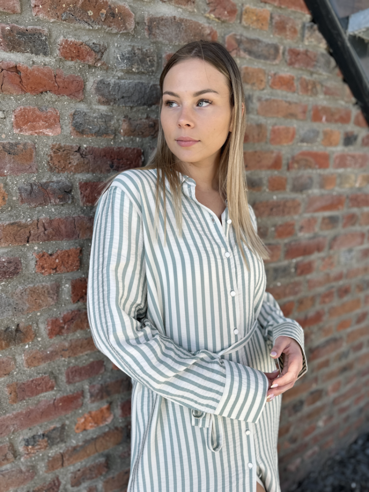 YASKAYA LS LONG SHIRT DRESS S. 214151003 Birch