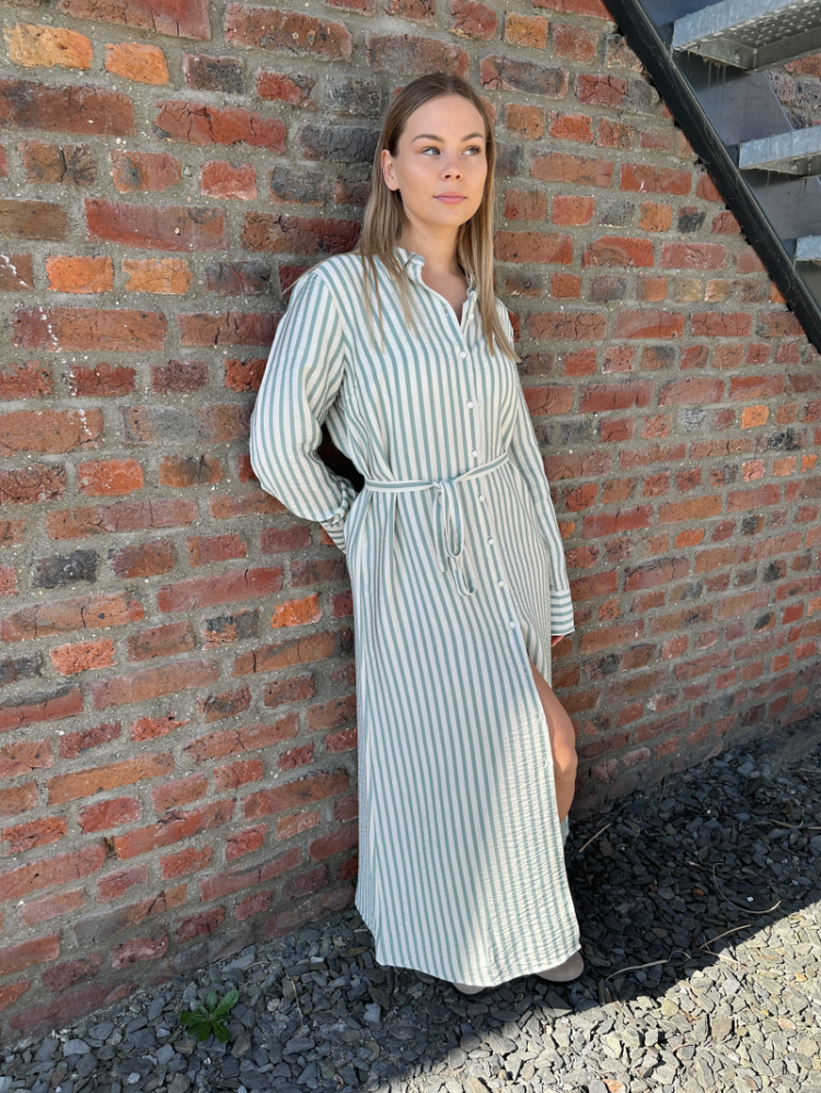 YASKAYA LS LONG SHIRT DRESS S. 214151003 Birch
