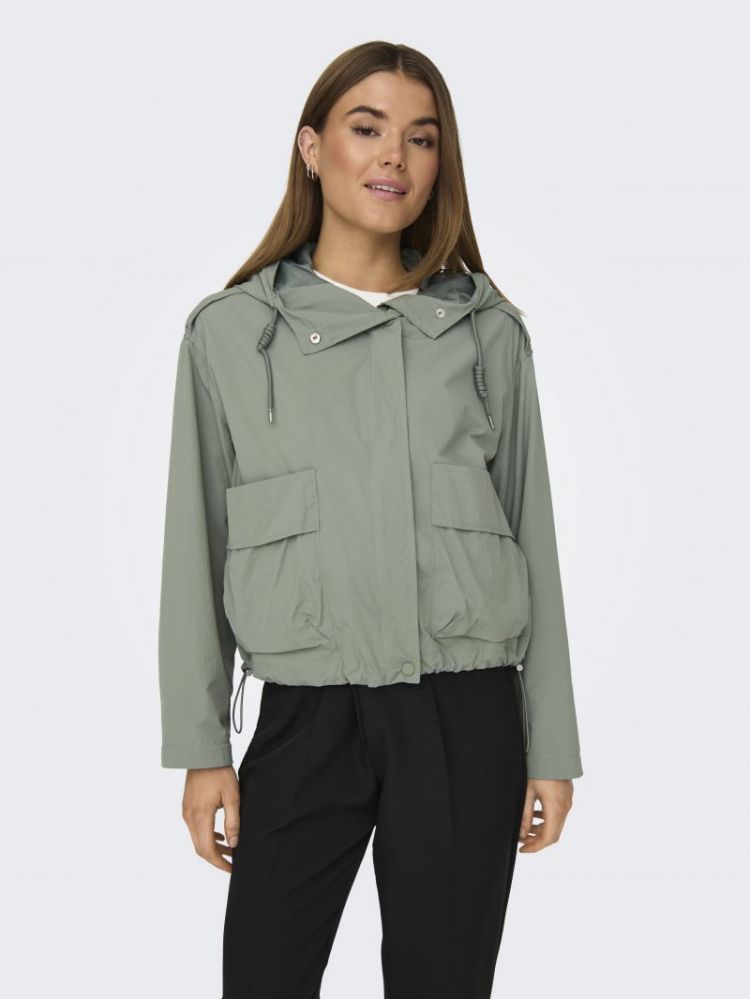 ONLMAMBA SHORT PARKA JACKET CC 246415 Hedge Gr