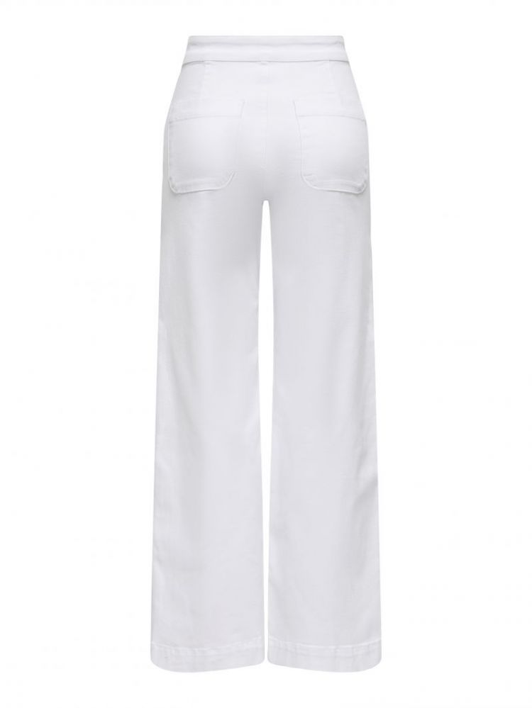 ONLMADISON HW BUTTON WIDE DNM 179707 White De