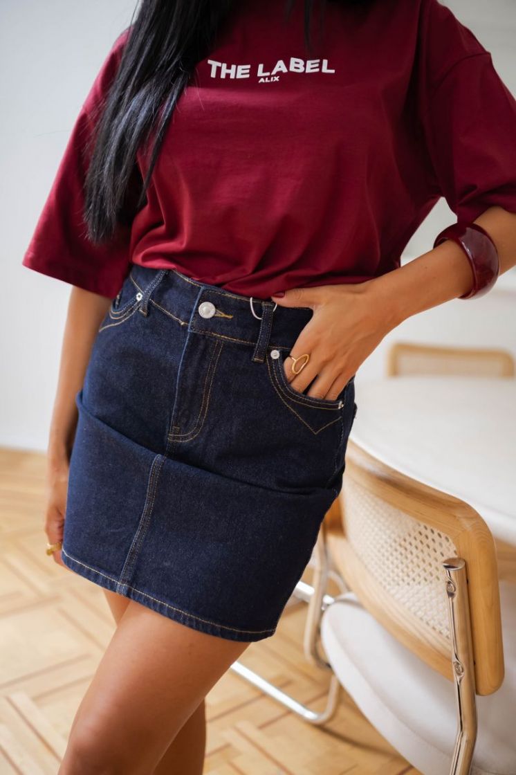 ONLJUICY HW WESTERN SHORT SKIR 177938001 Dark