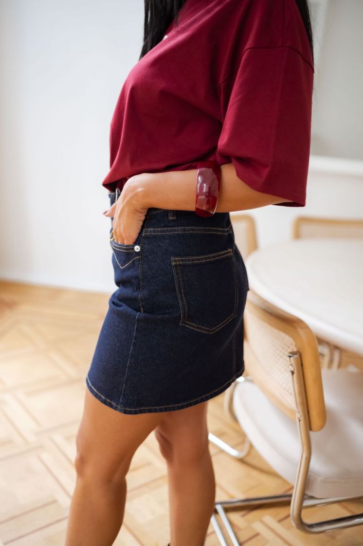 ONLJUICY HW WESTERN SHORT SKIR 177938001 Dark