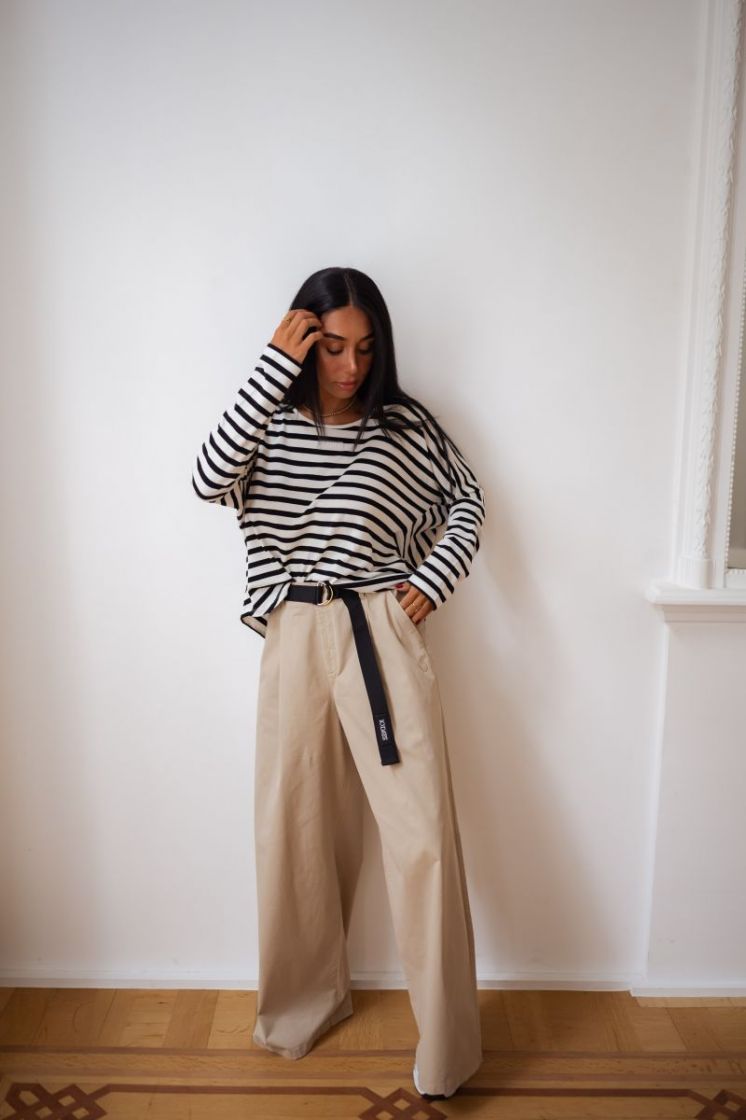  ecru/black