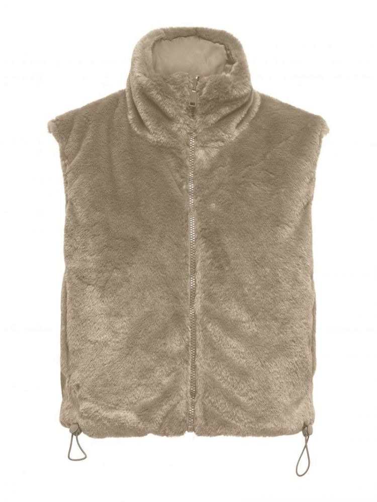 ONLDANA FAUX FUR REV.WAISTCOAT 177927 Silver M
