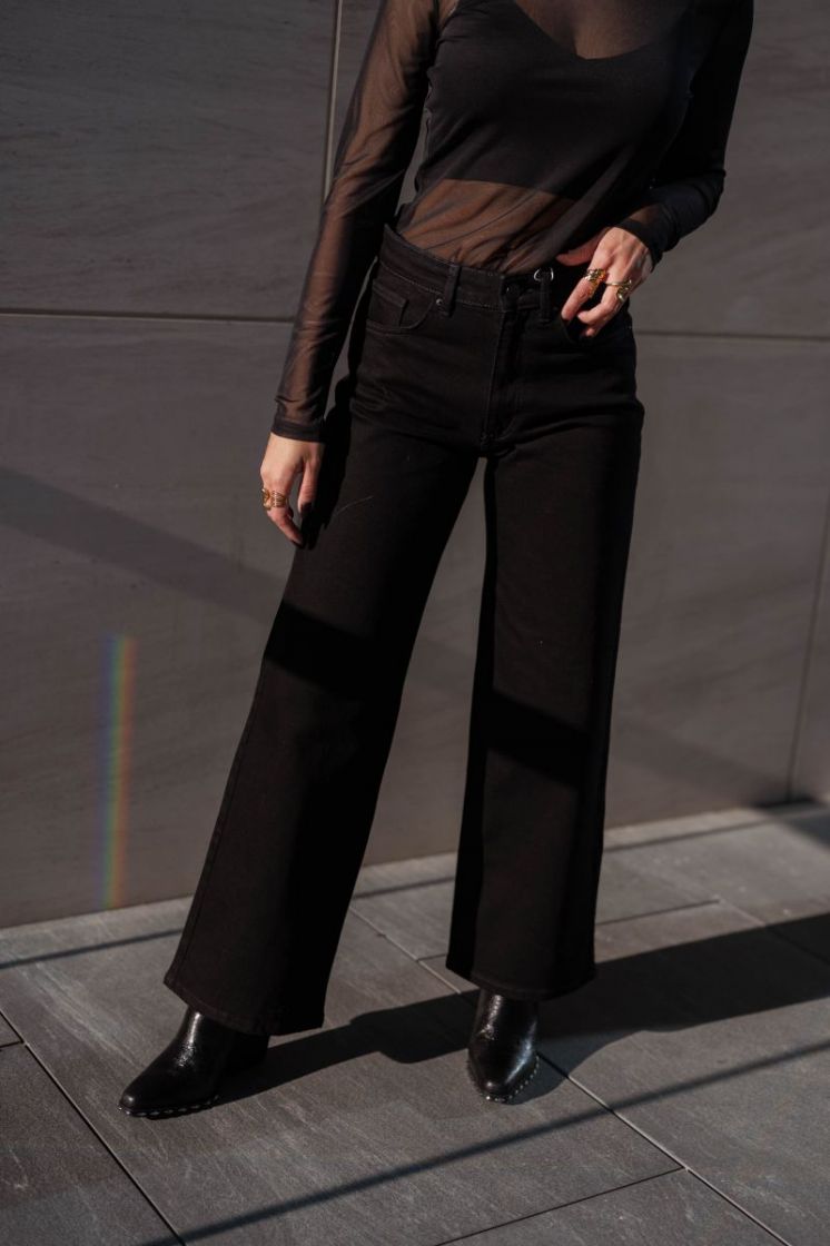 ONLJUICY HW WIDE DNM REA670 NO 179674 Black De