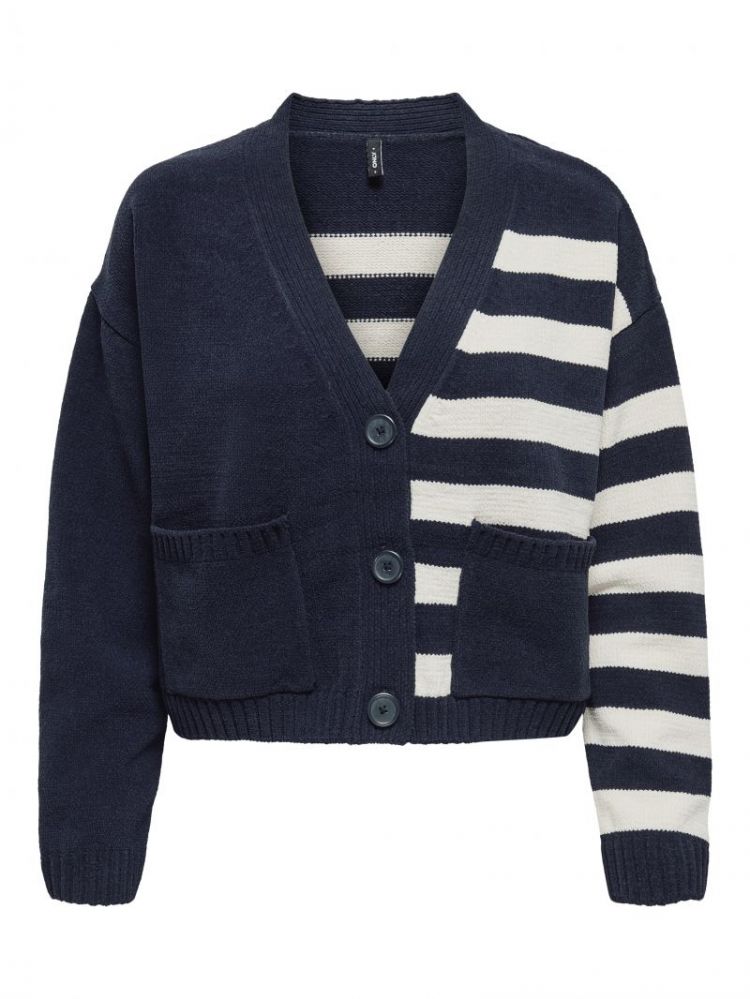 ONLELLY LIFE LS BLOCK CARDIGAN 194962002 Night