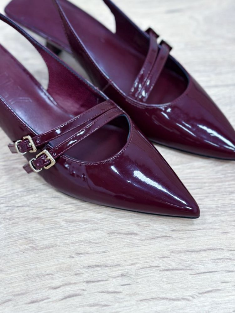 ONLCOCO-8 BUCKLE SLINGBACK PUM 207410 Burgundy