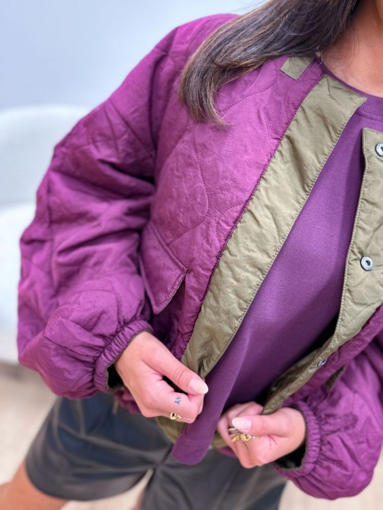 ONLKATE REV QUILT JACKET CC OT 294415001 Mauve