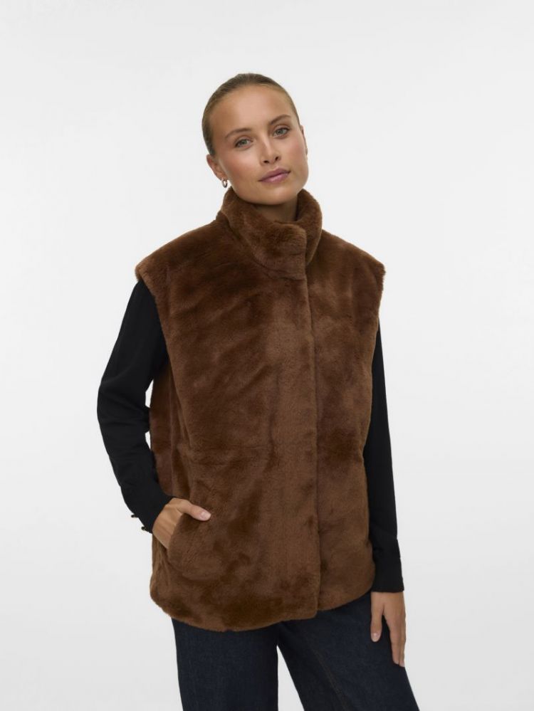 VMSONJAPOPPY FAUX FUR WAISTCOA 255337 Emperado
