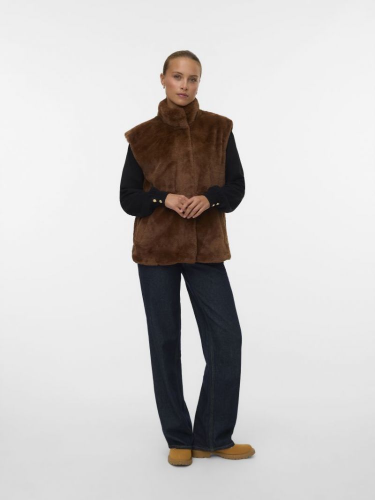 VMSONJAPOPPY FAUX FUR WAISTCOA 255337 Emperado