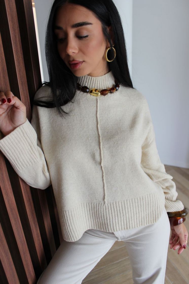 ONLWHITNEY LIFE LS HIGHNECK KN 189959001 Pumic