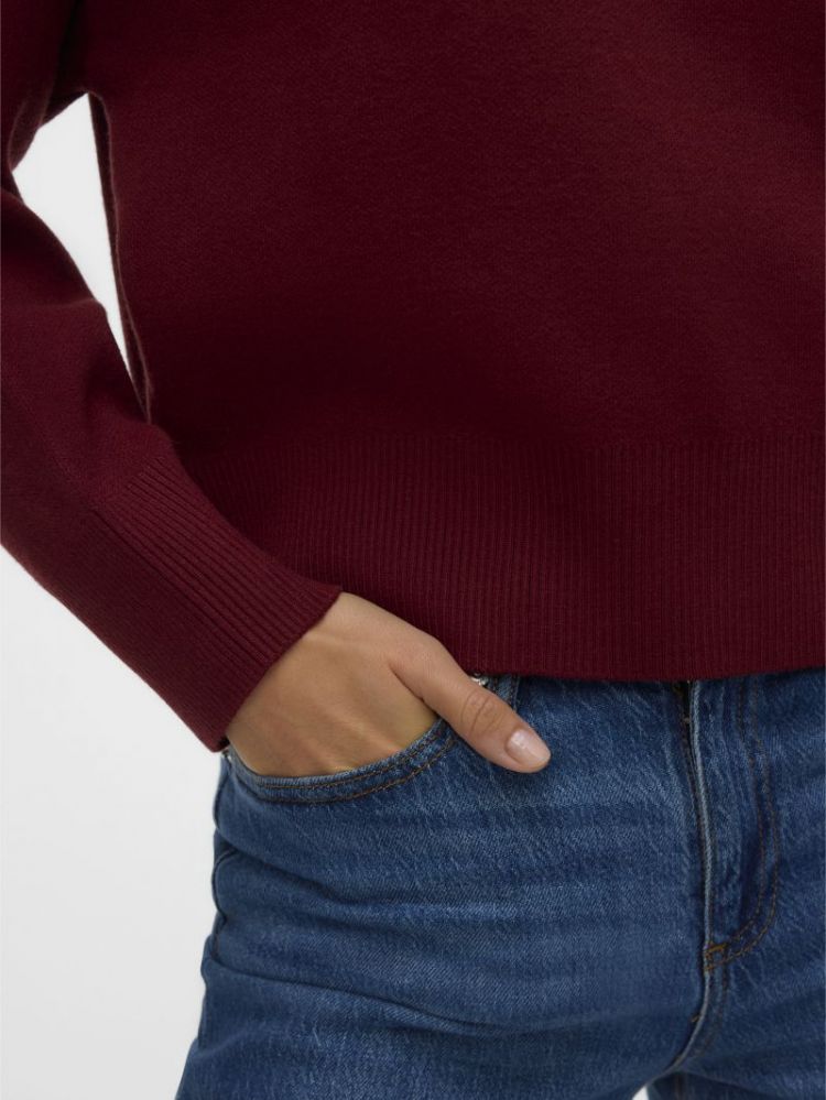VMGOLD ART LS O-NECK PULLOVER 198929 Syrah
