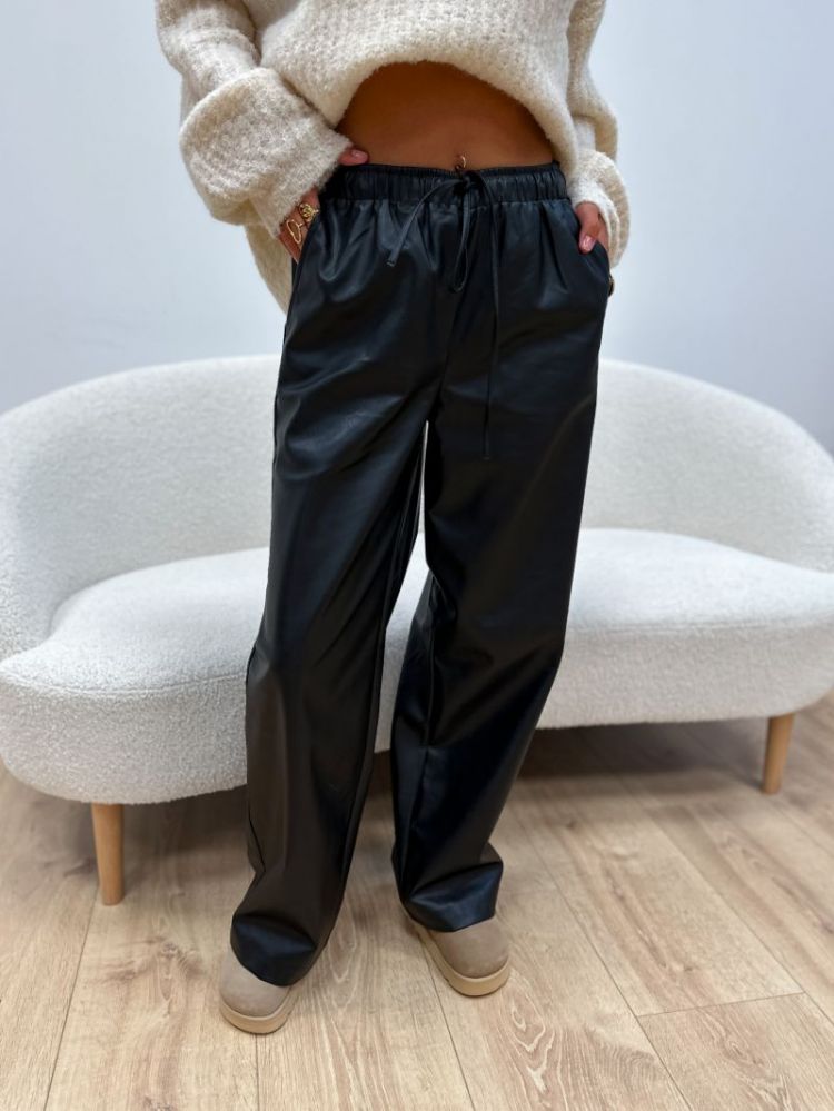 VMKANANDA LW WIDE PL PANT 177868 Black