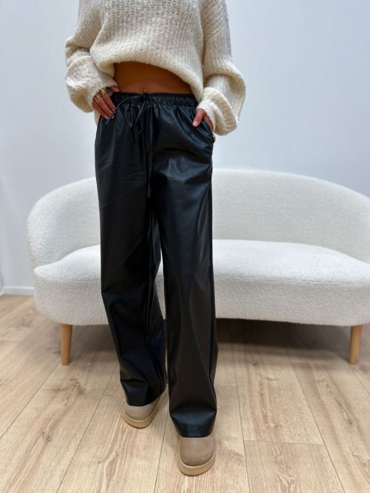 VMKANANDA LW WIDE PL PANT 177868 Black