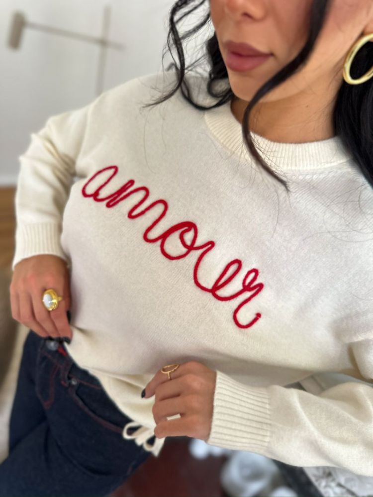 ONLKATIA LS TEXT O-NECK CC KNT 196844005 White