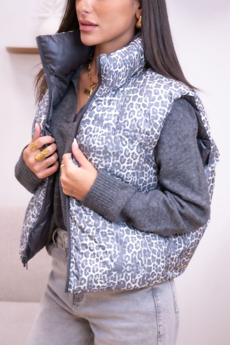 PCJIMMA REVERSIBLE PUFFER VEST 182420001 Aspha
