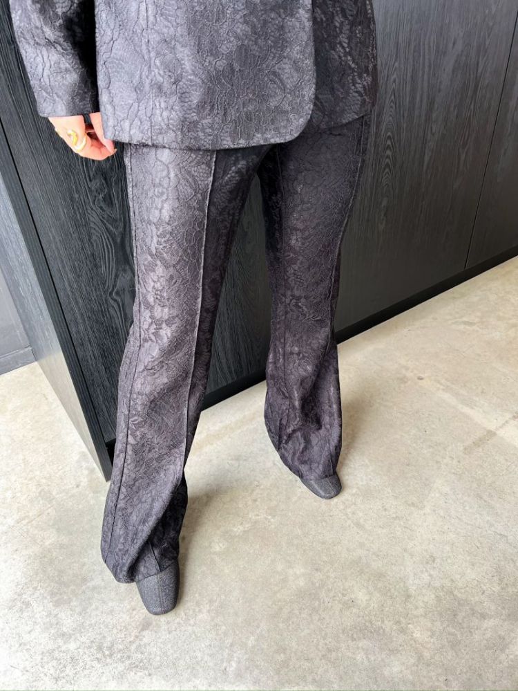 VMSCARLY MW FLARED LACE PANT 177868 Black