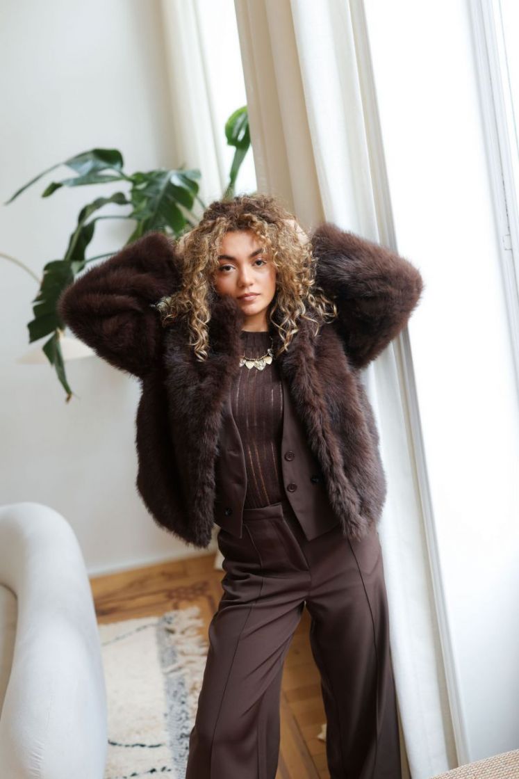 VMMONROE SHORT JACKET NOOS 297957001 Choco